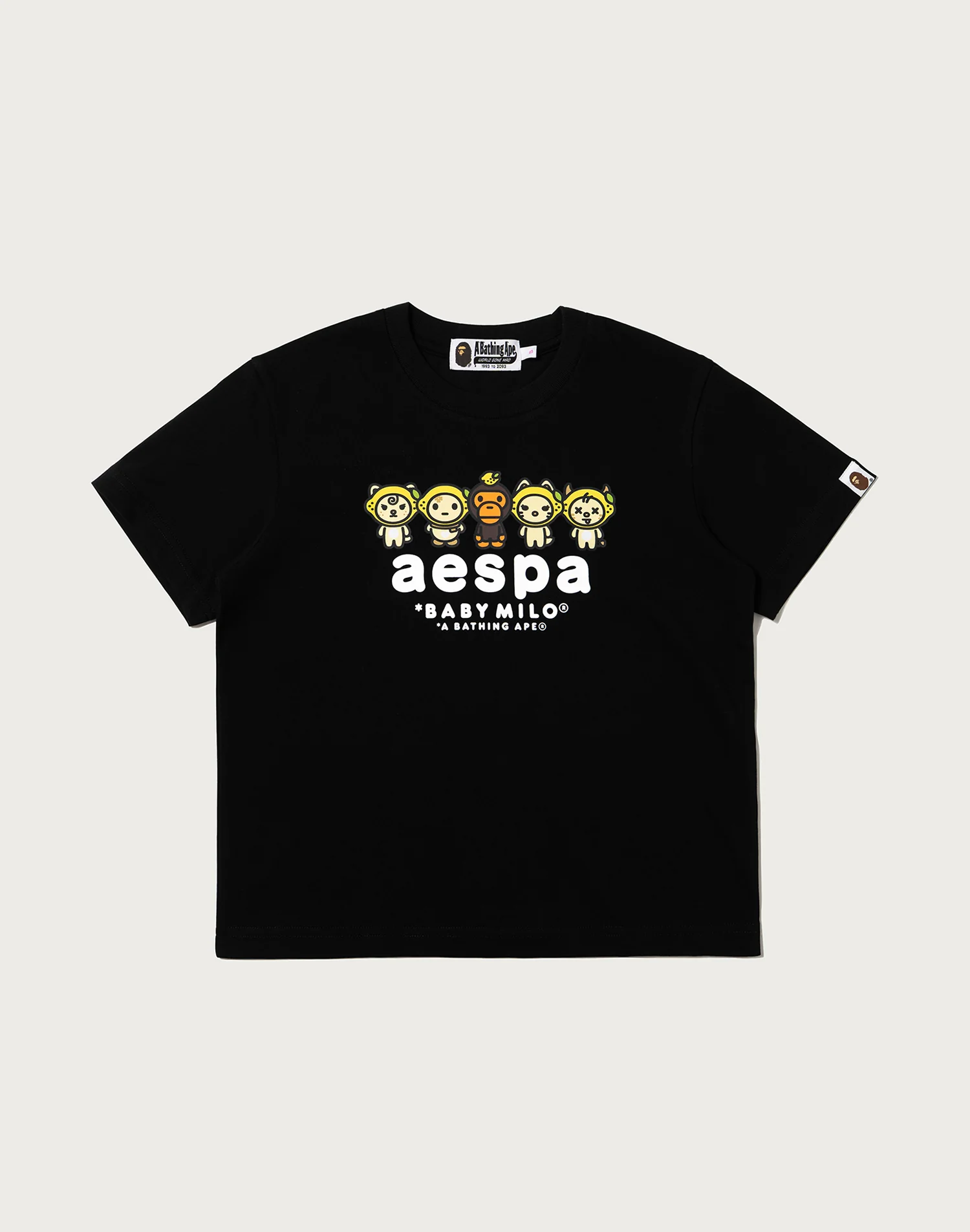 Bape X Aespa Baby Milo Lemonade Mini Tee Ladies Bape X Aespa Baby Milo Lemonade Mini Tee Ladies