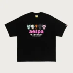 Bape X Aespa Baby Milo Relaxed Fit Tee Mens