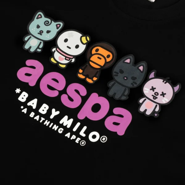 Bape X Aespa Baby Milo Relaxed Fit Tee Mens