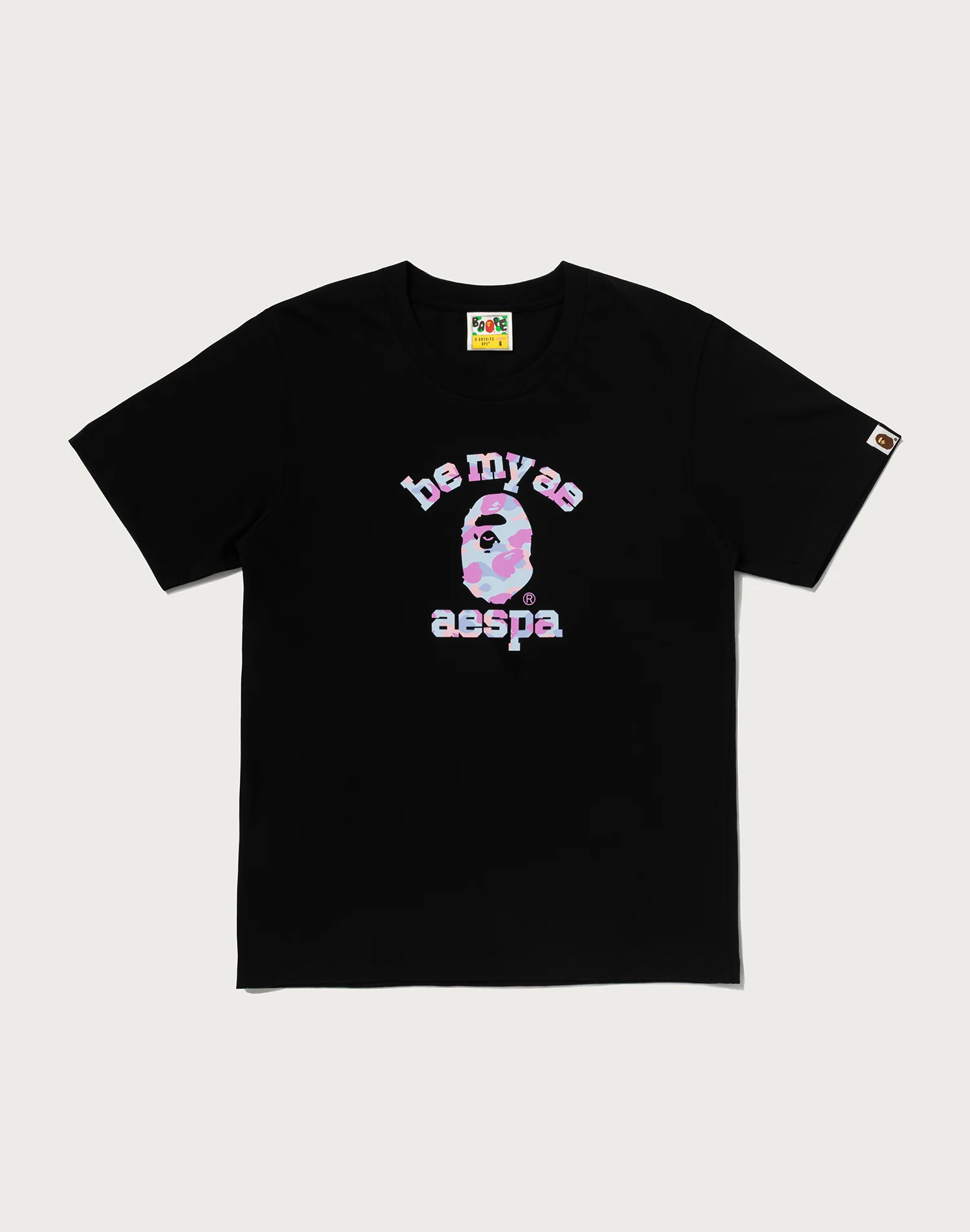 Bape X Aespa College Relaxed Fit Tee Mens Bape X Aespa College Relaxed Fit Tee Mens