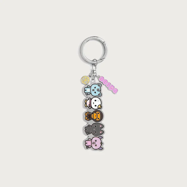 Bape X Aespa Metal Keyring