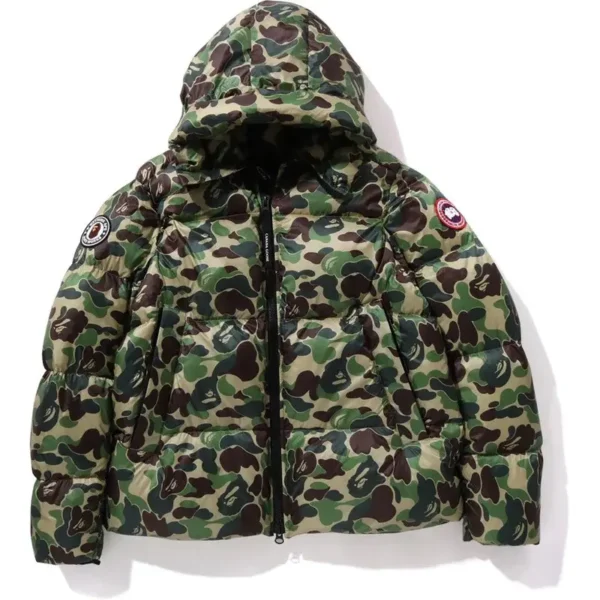 Bape X Canada Goose ABC Camo Crofton Puffer Jacket