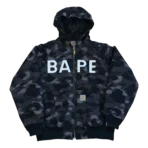 Bape X Carhartt Camo Jacket - Black