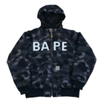 Bape X Carhartt Camo Jacket - Black