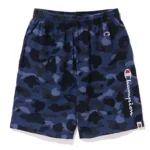 Bape X Champion Camo Shorts