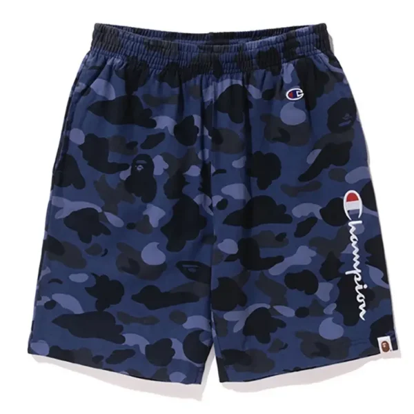 Bape X Champion Camo Shorts