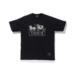 Bape X Coach Milo Tee Black