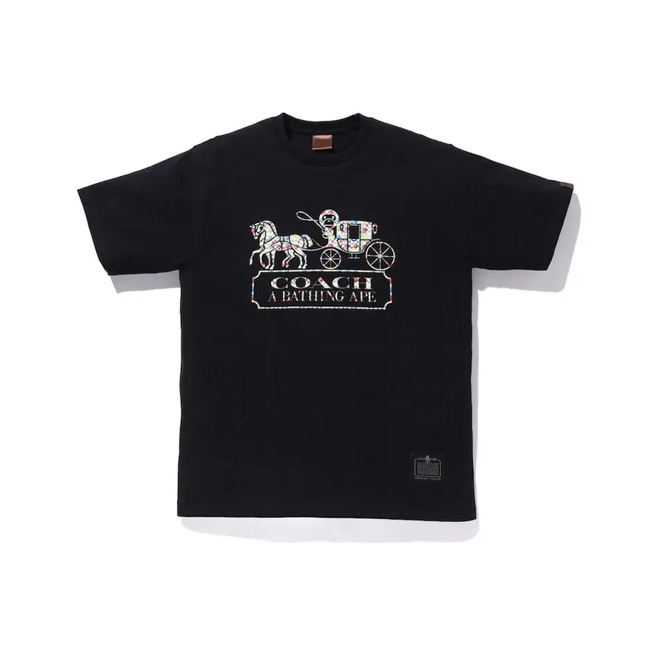Bape X Coach Milo Tee Black Bape X Coach Milo Tee Black