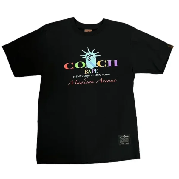 Bape X Coach New York Madison Avenue Tee - Black