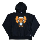 Bape X Kaws Bendy Full Zip Hoodie - Black