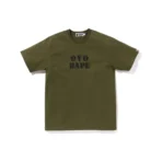 Bape X OVO Stencil Logo Tee Olive