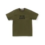 Bape X OVO Stencil Logo Tee Olive