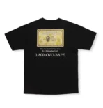 Bape X Ovo Gold Card Tee - Black
