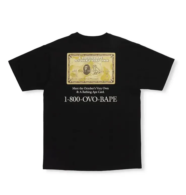 Bape X Ovo Gold Card Tee - Black Bape X Ovo Gold Card Tee - Black