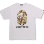 Bape X Ovo Woodland Camo Ape Head-White
