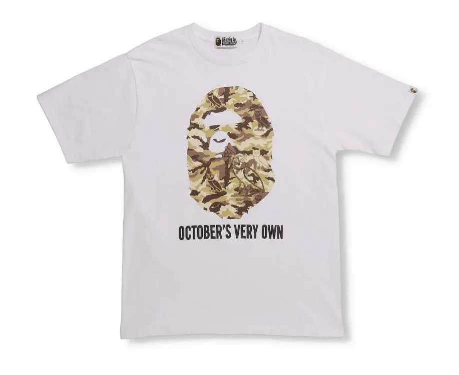 Bape X Ovo Woodland Camo Ape Head-White Bape X Ovo Woodland Camo Ape Head-White