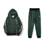 Bape X Razer a Gaming Ape Track Suit – Green & Black