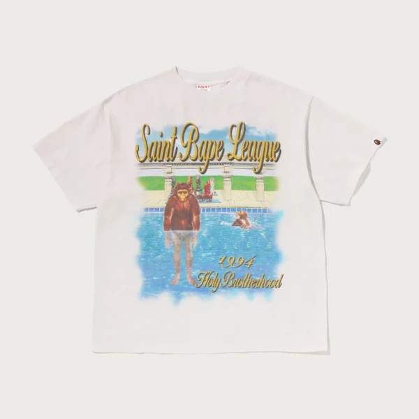 Bape X Saint Mxxxxxx League Tee Mens
