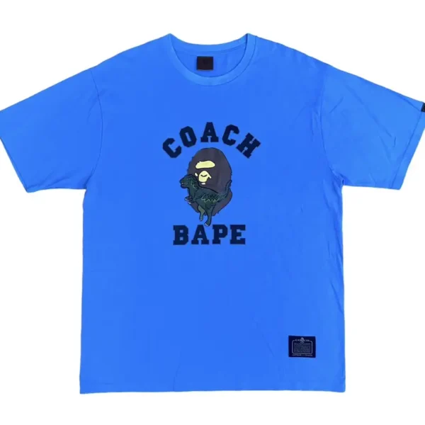 Bape a Bathing Ape X Coach Tee - Blue
