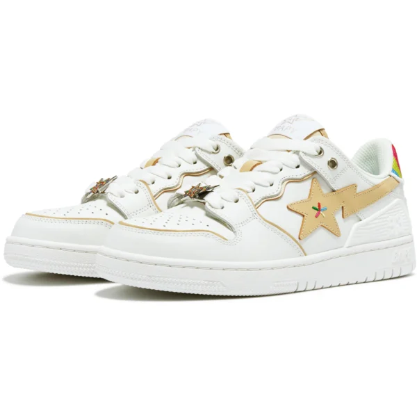 Bape® SK8 Sta ‘Rainbow’ by Bapy® Ladies - White