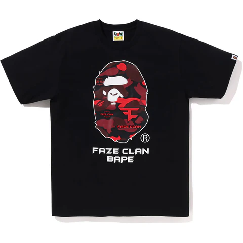 Bape® X Faze Clan Tee-Black