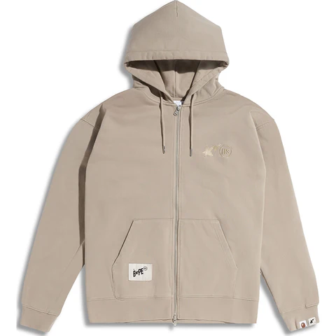 Bape® X Highsnobiety Full Zip Hoodie - Beige