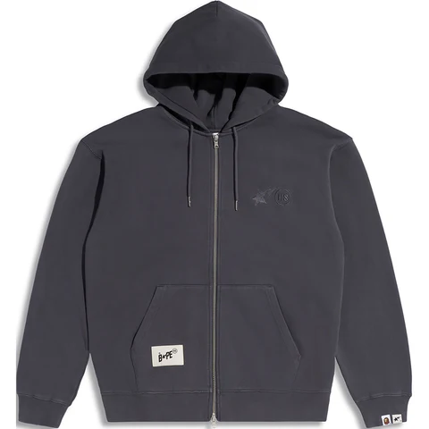 Bape® X Highsnobiety Full Zip Hoodie - Dark Gray