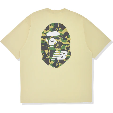 Bape® X New Balance Ape Head Relaxed Fit Tee - Beige