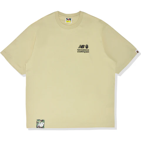 Bape® X New Balance Ape Head Relaxed Fit Tee - Beige