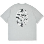 Bape® X New Balance Ape Head Relaxed Fit Tee - Gray