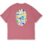 Bape® X New Balance Ape Head Relaxed Fit Tee - Pink