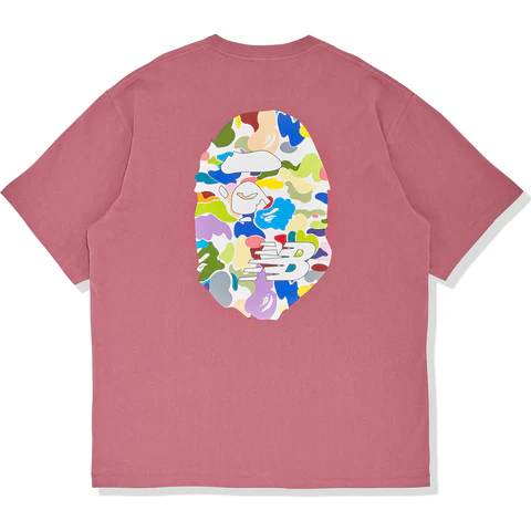 Bape® X New Balance Ape Head Relaxed Fit Tee - Pink