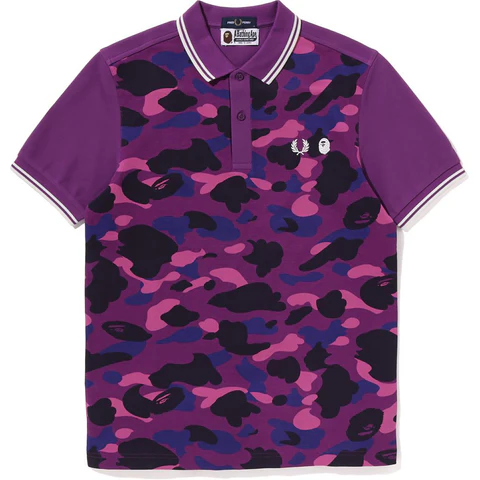 Fred Perry X Bape a Bathing Ape® T-Shirt-Purple
