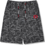 Hugo X Bape Mr. Bathing Ape® Camo Shorts - Gray