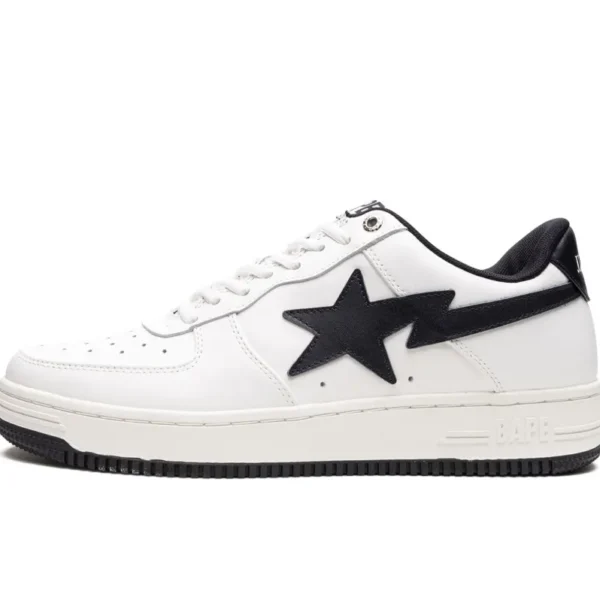 A Bathing Ape® X Jjjjound Bapesta “White/Navy” Sneakers